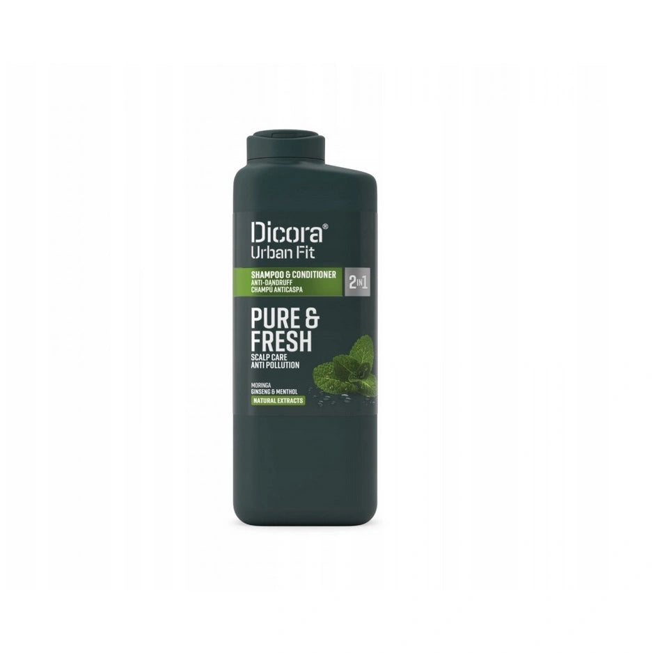 DICORA Urban Fit Pure&Fresh Šampūnas nuo pleiskanų 2in1 400 ml
