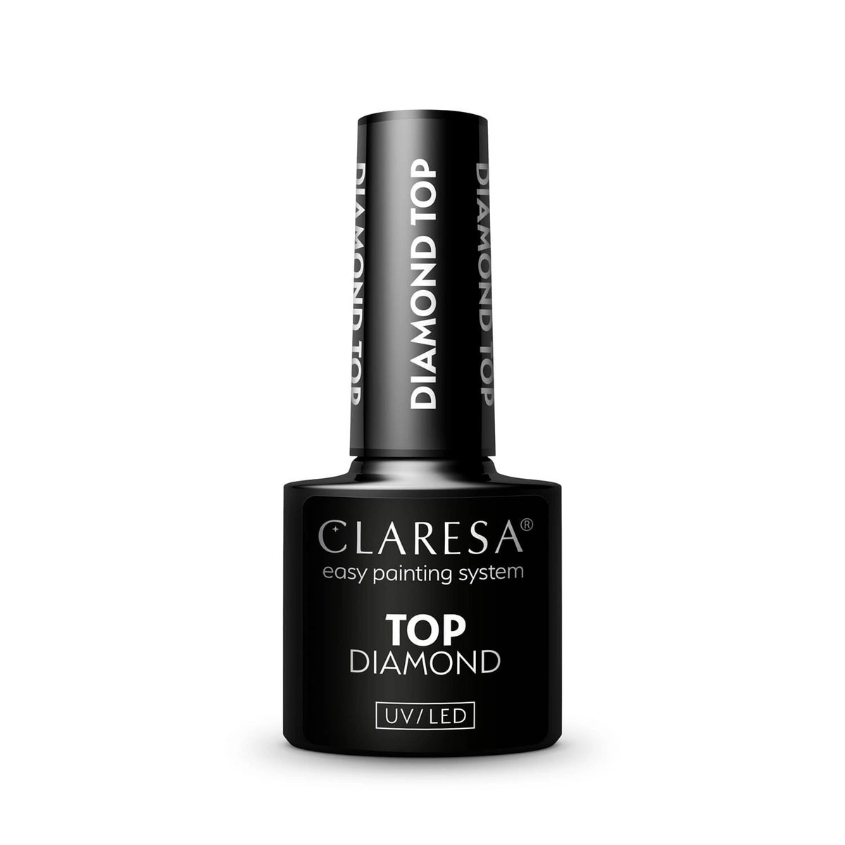 CLARESA Top hibridinių nagų lako Diamond - no wipe 5 ml