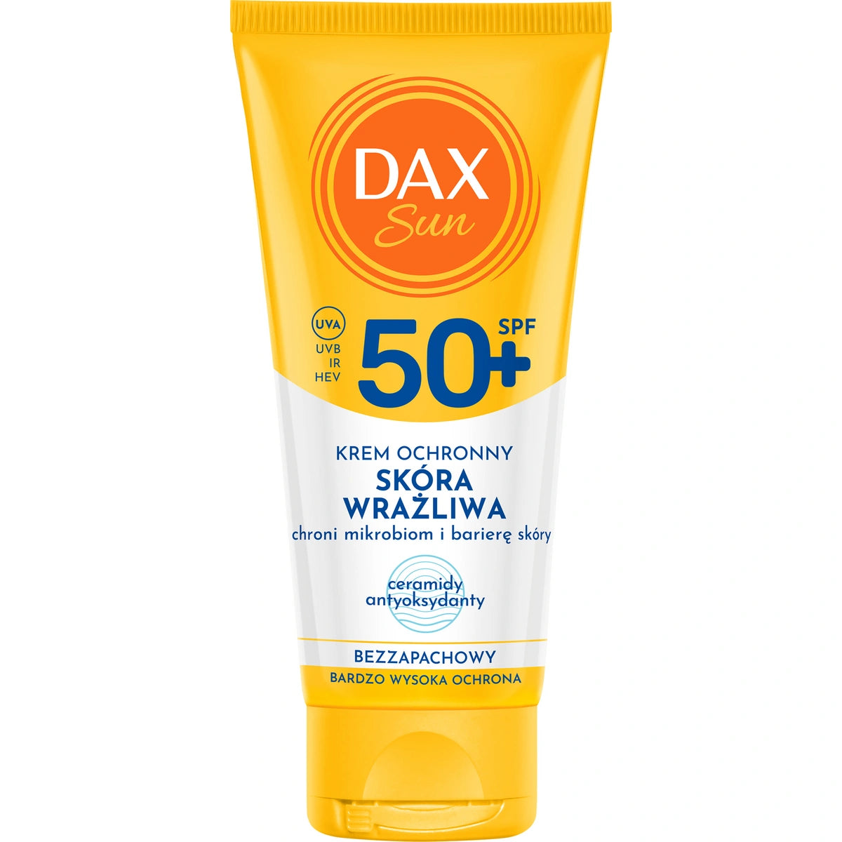 DAX Sun Apsauginis kremas veidui jautriai odai SPF 50+ Ceramidai 50 ml