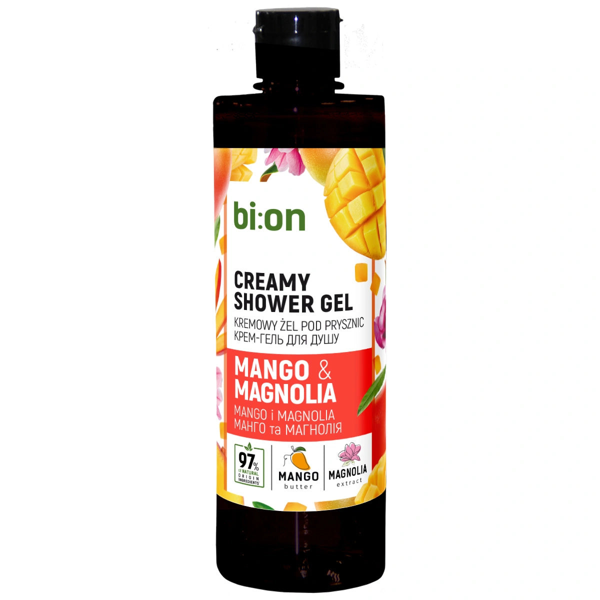 BIO NATURELL Kreminis gelis po dušu Mango ir Magnolia 473 ml
