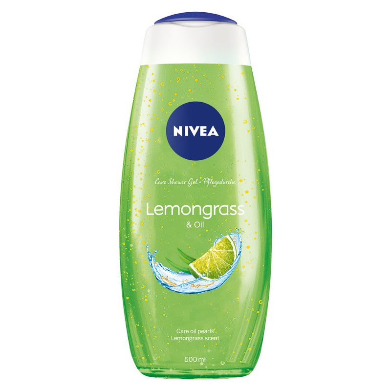 NIVEA Care Shower Drėkinamasis dušo gelis Citrinų žolė ir aliejus 500 ml