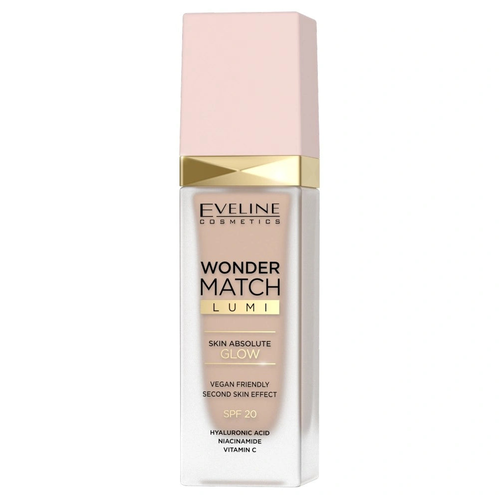 EVELINE Wonder Match Lumi Švytintis makiažo pagrindas nr. 15 Neutral 30 ml