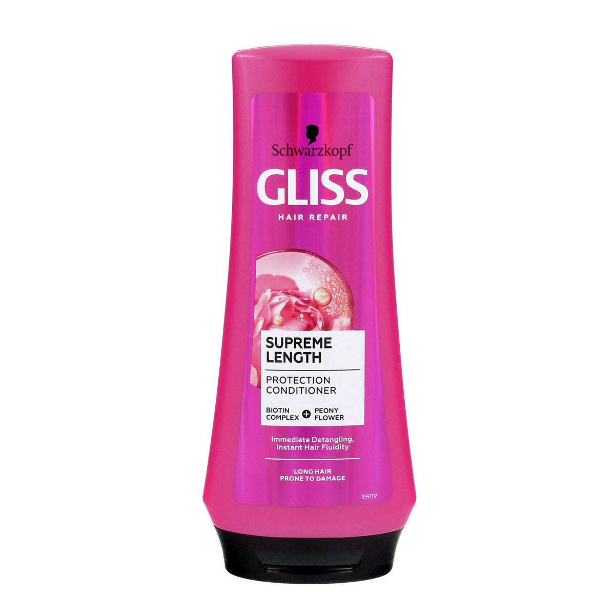 Schwarzkopf Gliss Kur Supreme Length Plaukų kondicionierius, palengvinantis šukavimą 200ml