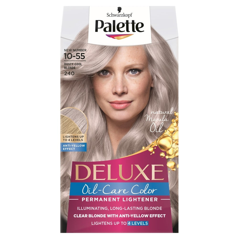 Palette Deluxe Nuolatinė plaukų dažų spalva nr 10-55 (240) Šaltas Pelenų Blondas
