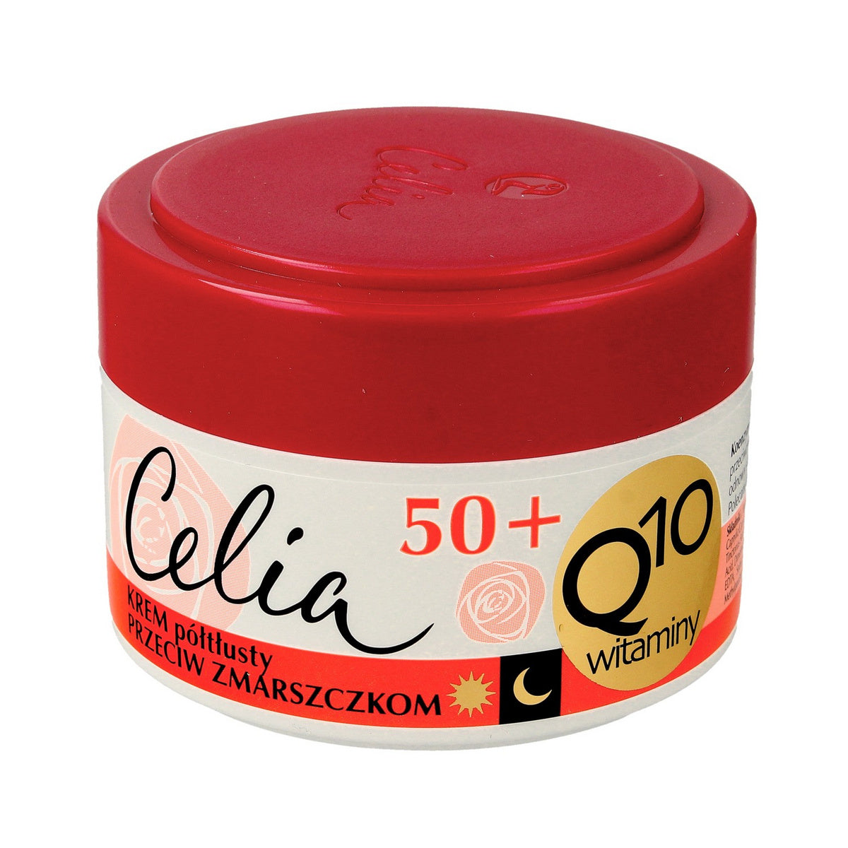 CELIA Q10 Vitaminai 50+ Priešraukšlinis pusiau riebus kremas su retinoliu 50 ml