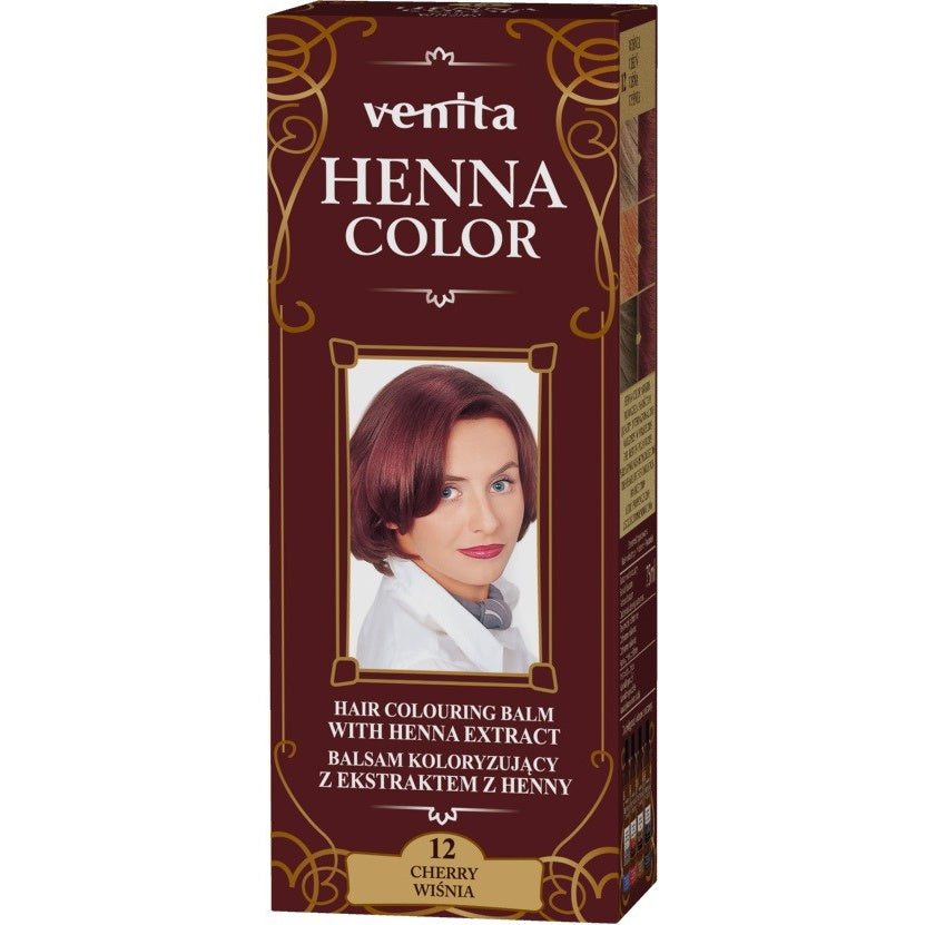 VENITA Henna Color Balsamas spalvinantis su henna ekstraktu - 12 Vyšnių 1op.