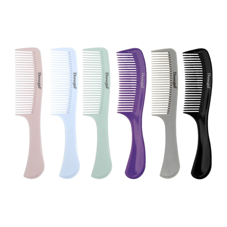 DONEGAL Plaukų šukos su rankena 21 cm (9803) 1 vnt. - mišri spalva