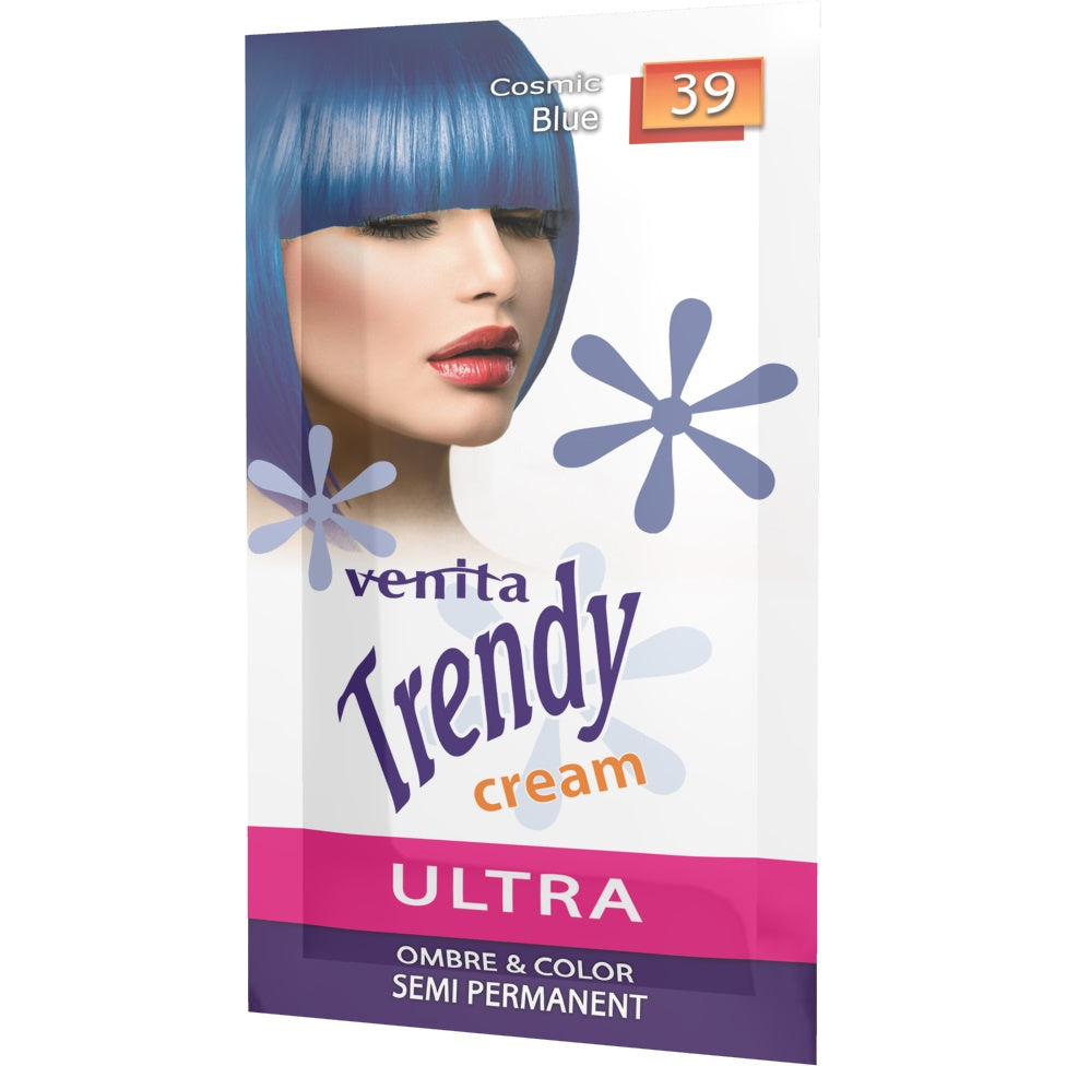 VENITA Trendy Cream Ultra Plaukų spalvinimo kremas 39 Cosmic Blue 35 g