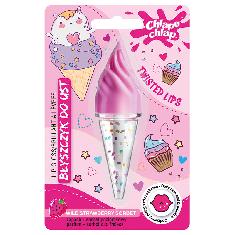 CHLAPU CHLAP Lūpų blizgis Rožek - sorbet poziomkowy 4.5ml