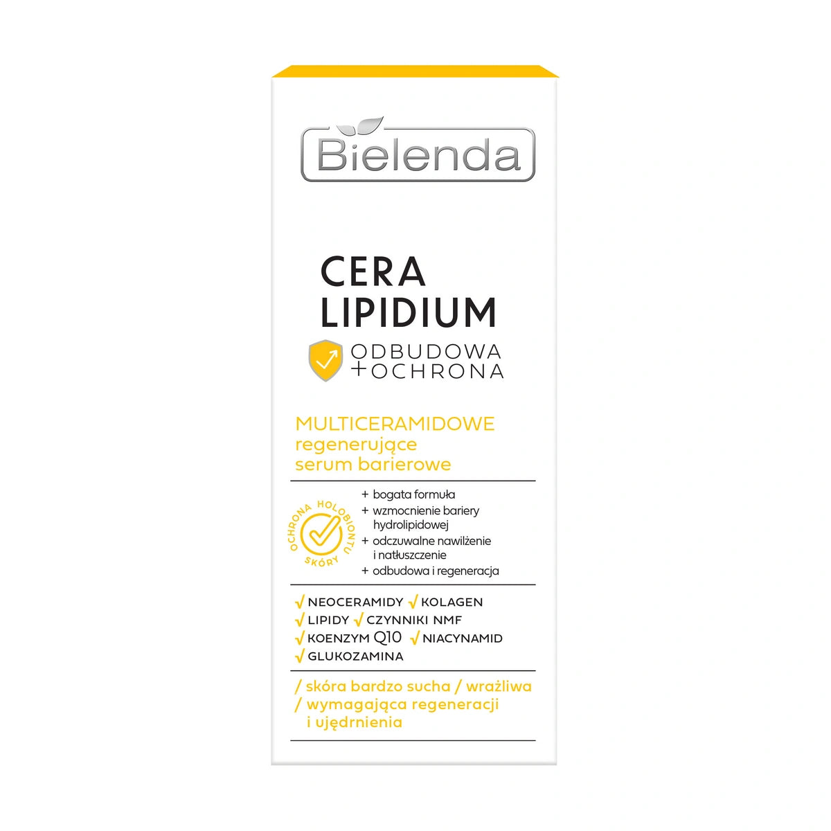 BIELENDA Cera Lipidium Atkūrimas + Apsauga Multiceramidinis regeneruojantis barjerinis serumas 30 ml