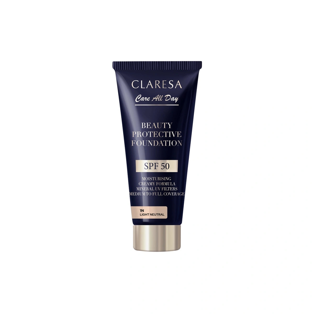 CLARESA Beauty Protective Foundation Drėkinamasis makiažo pagrindas su SPF 50 1N Light Neutral 30 ml