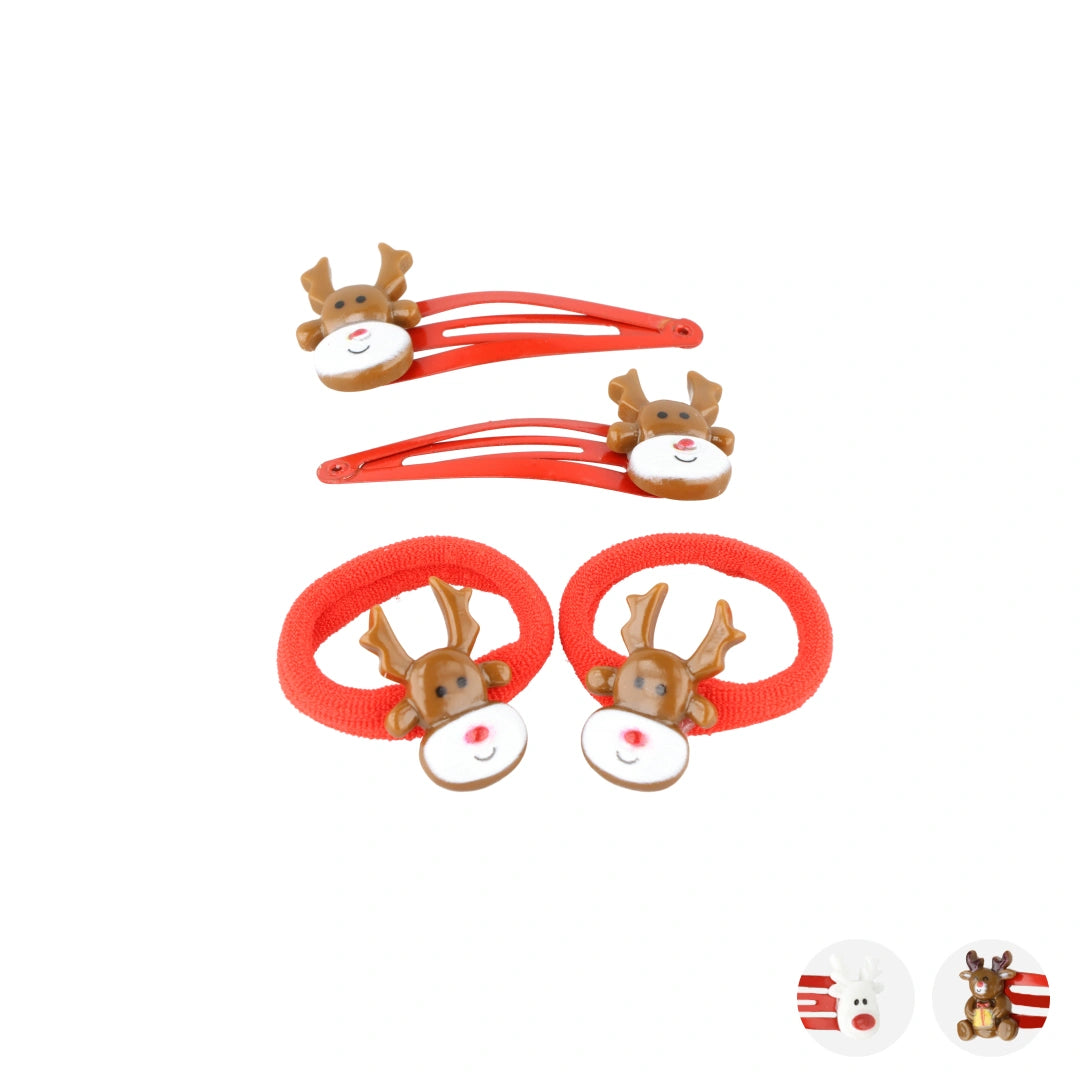DONEGAL Kalėdinis rinkinys su dviem gumelėmis ir dviem segtukais