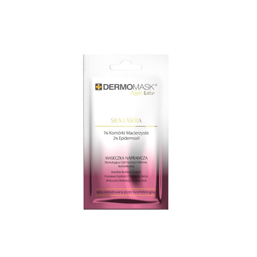 L`BIOTICA Dermomask Night Active Atstatomoji kaukė veidui - Laserio galia 12ml