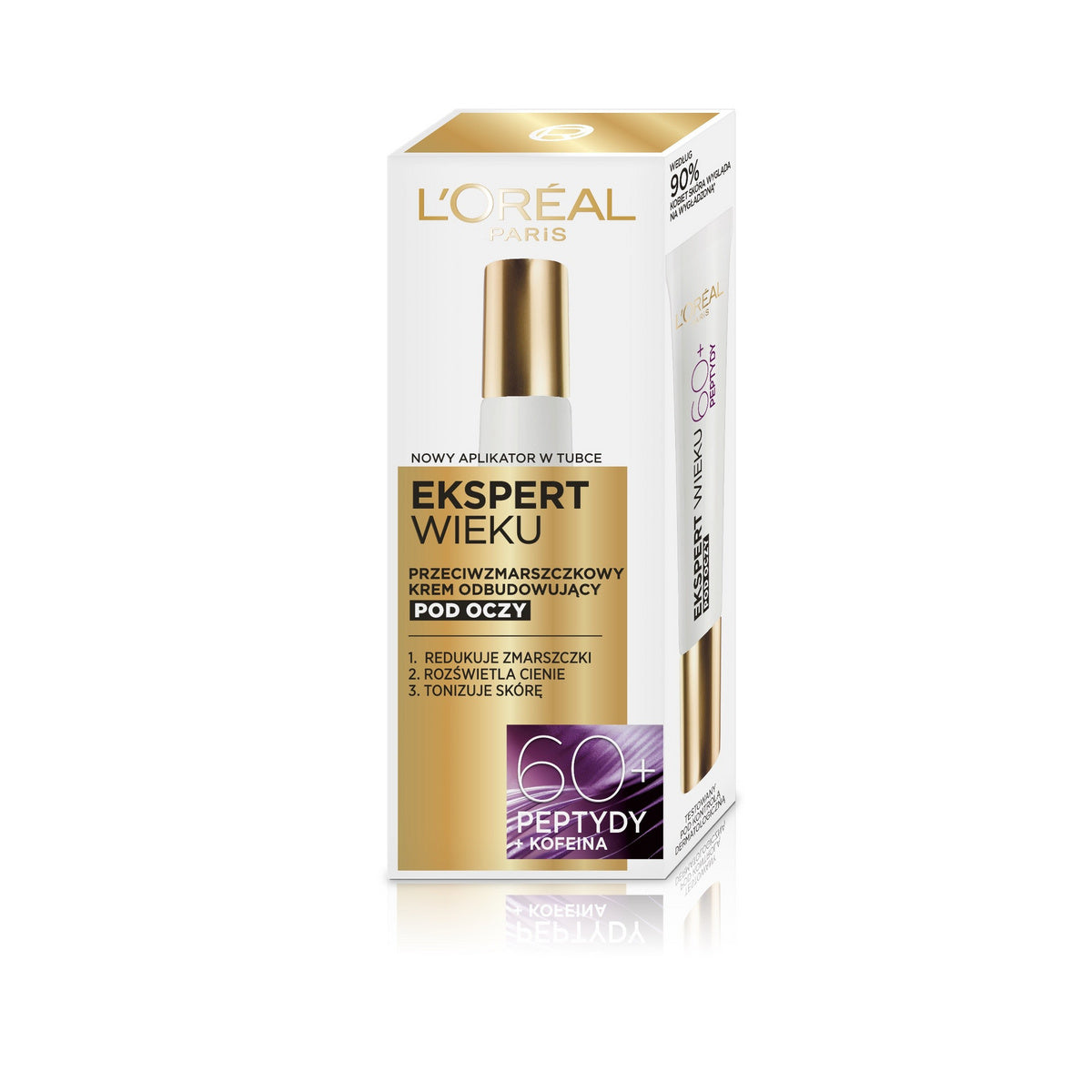 LOREAL Ekspert Wieku 60+ Priešraukšlėjančios atkuriamosios paakių kremas 15 ml