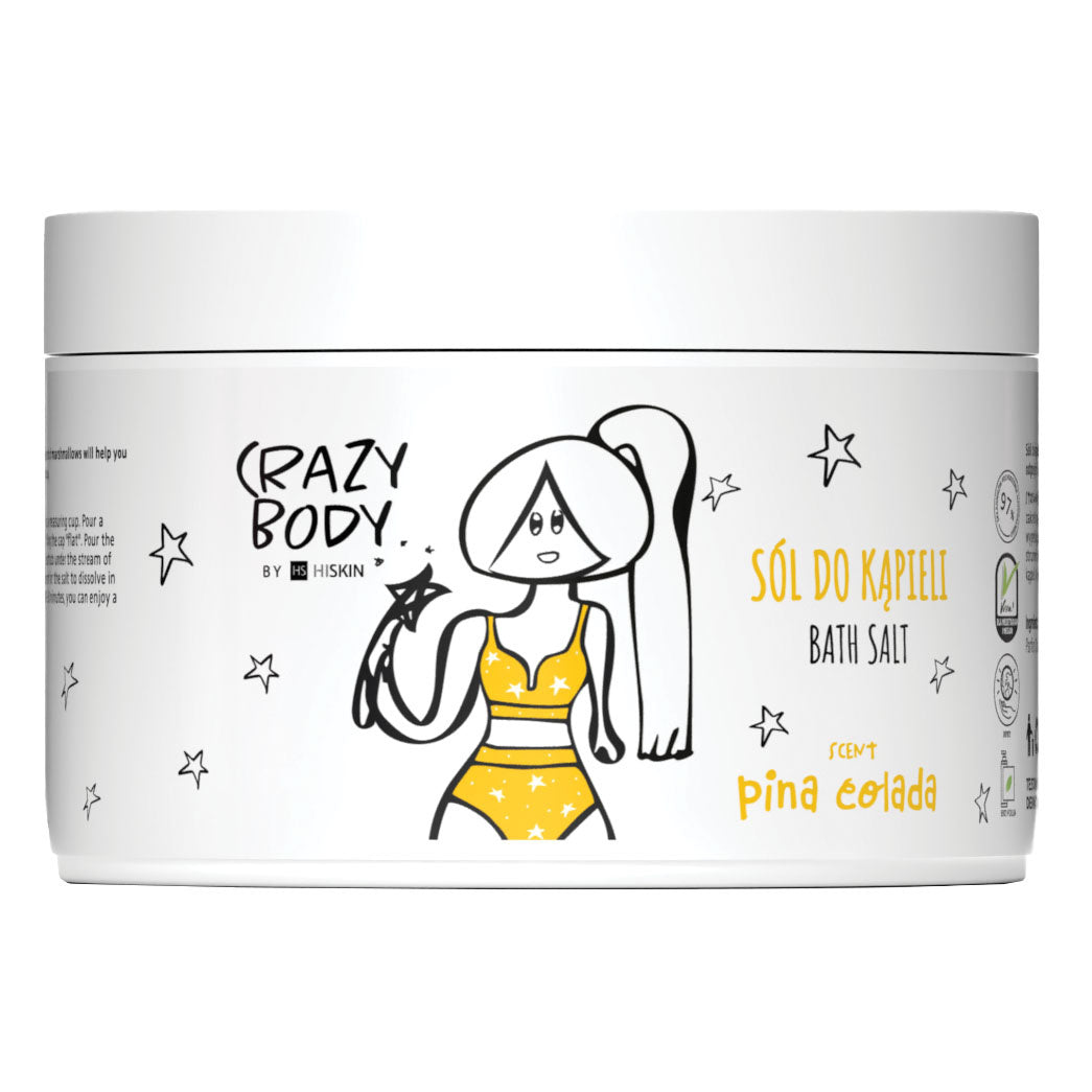 HISKIN Crazy Body Druska voniai - PINA COLADA 300 g