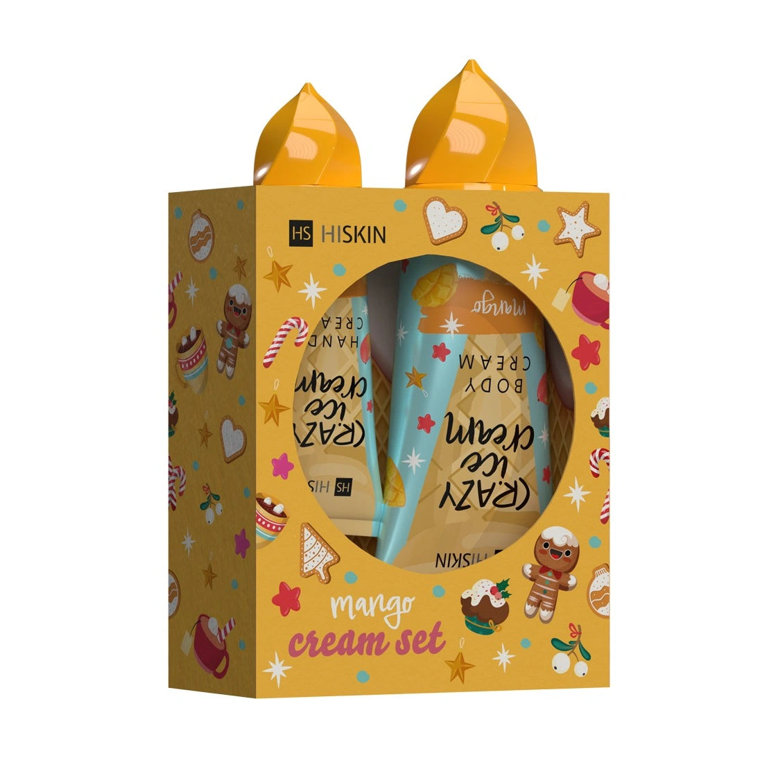 HISKIN Dovanų rinkinys Rankų kremas + Kūno balzamas - Mango