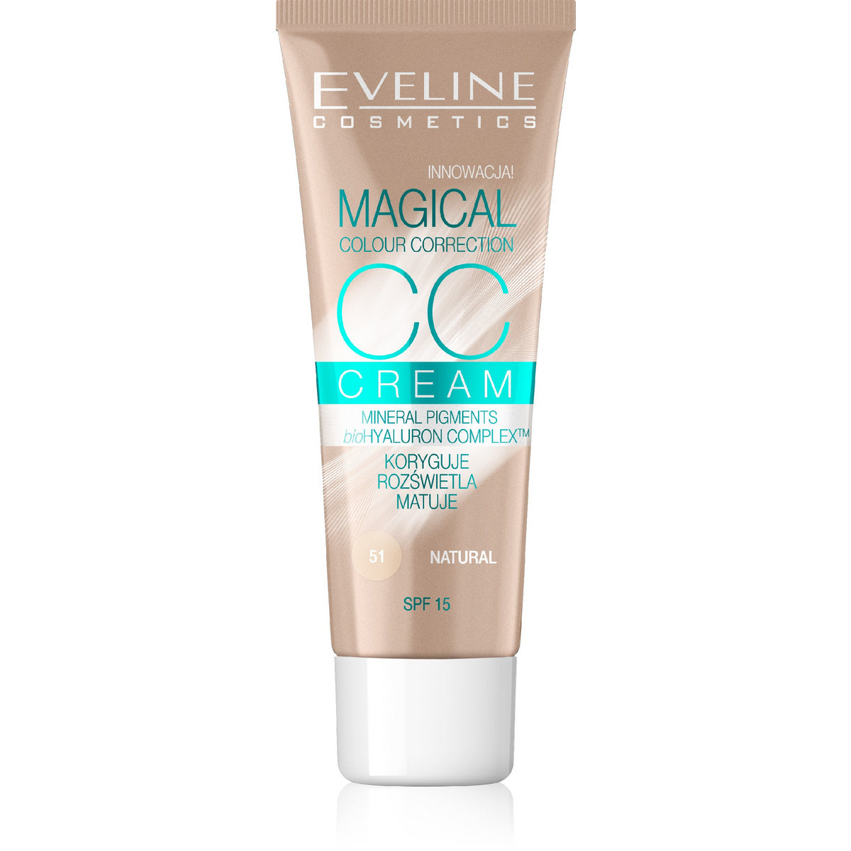EVELINE Magical Colour Correction CC Multifunkcinis pudra nr 51 Naturalny 30 ml