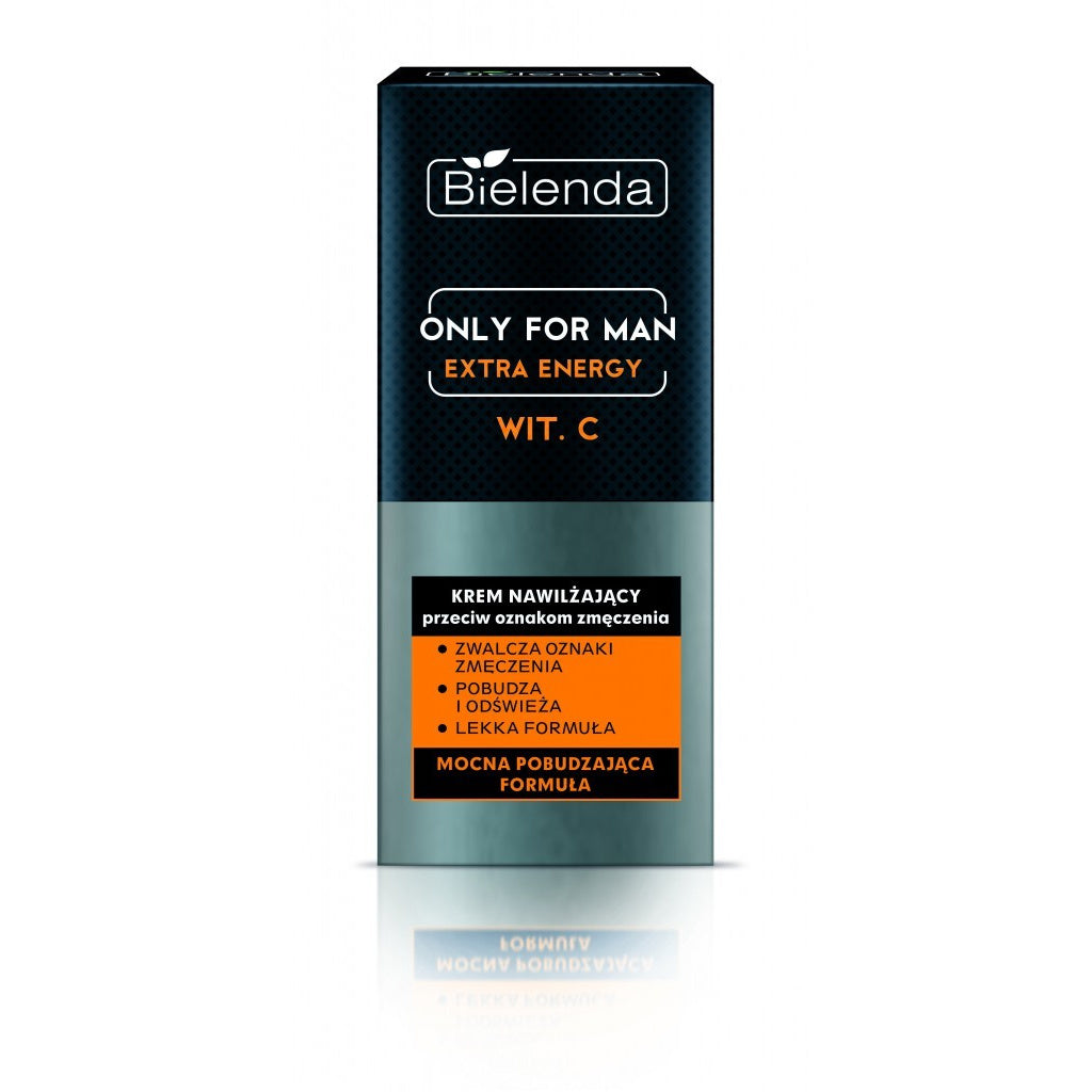 BIELENDA ONLY FOR MAN Extra Energy drėkinamasis kremas prieš nuovargio požymius 50ml