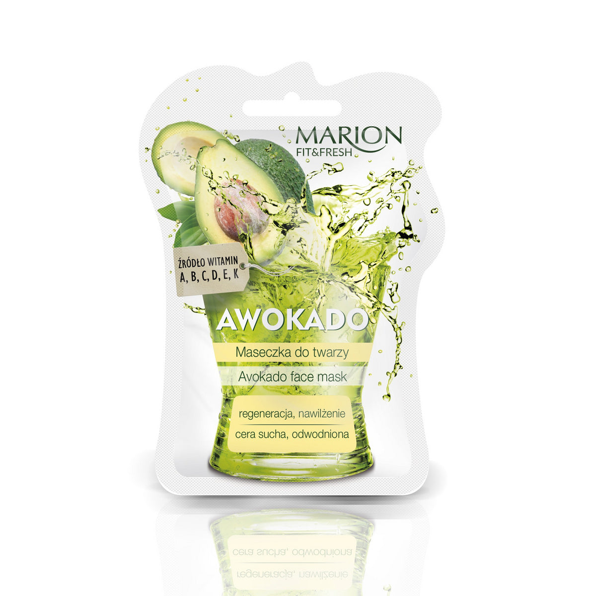 MARION Fit & Fresh Veido kaukė - Avokadas 7.5 ml