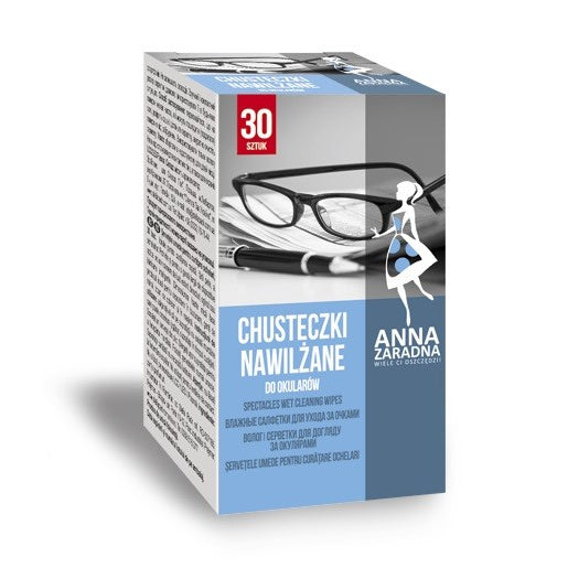 ANNA ZARADNA Drėgnos servetėlės akiniams 1op.- 30 vnt.