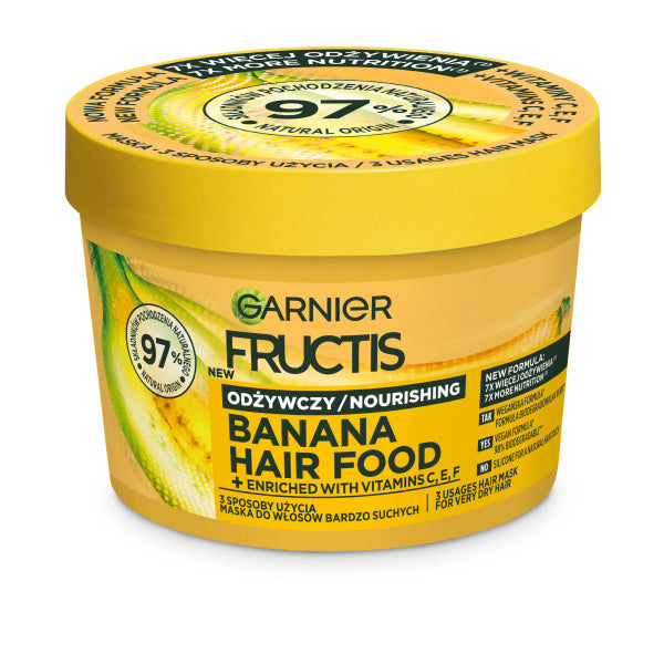 GARNIER Fructis Hair Food Maitinamoji kaukė sausiems plaukams - Banana 400 ml