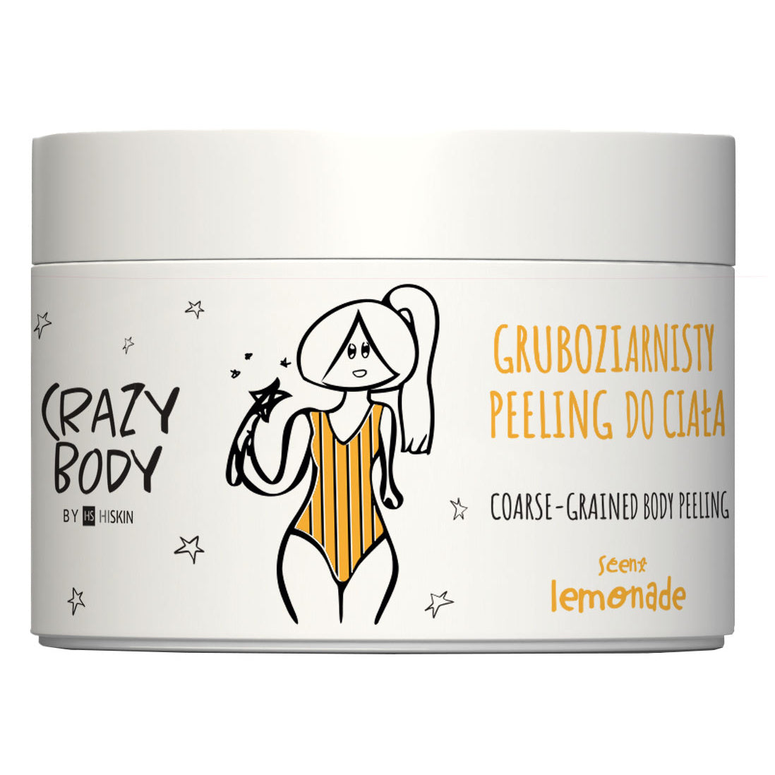 HISKIN Crazy Body Peeling kūnui stambus - LEMONADE 300 ml