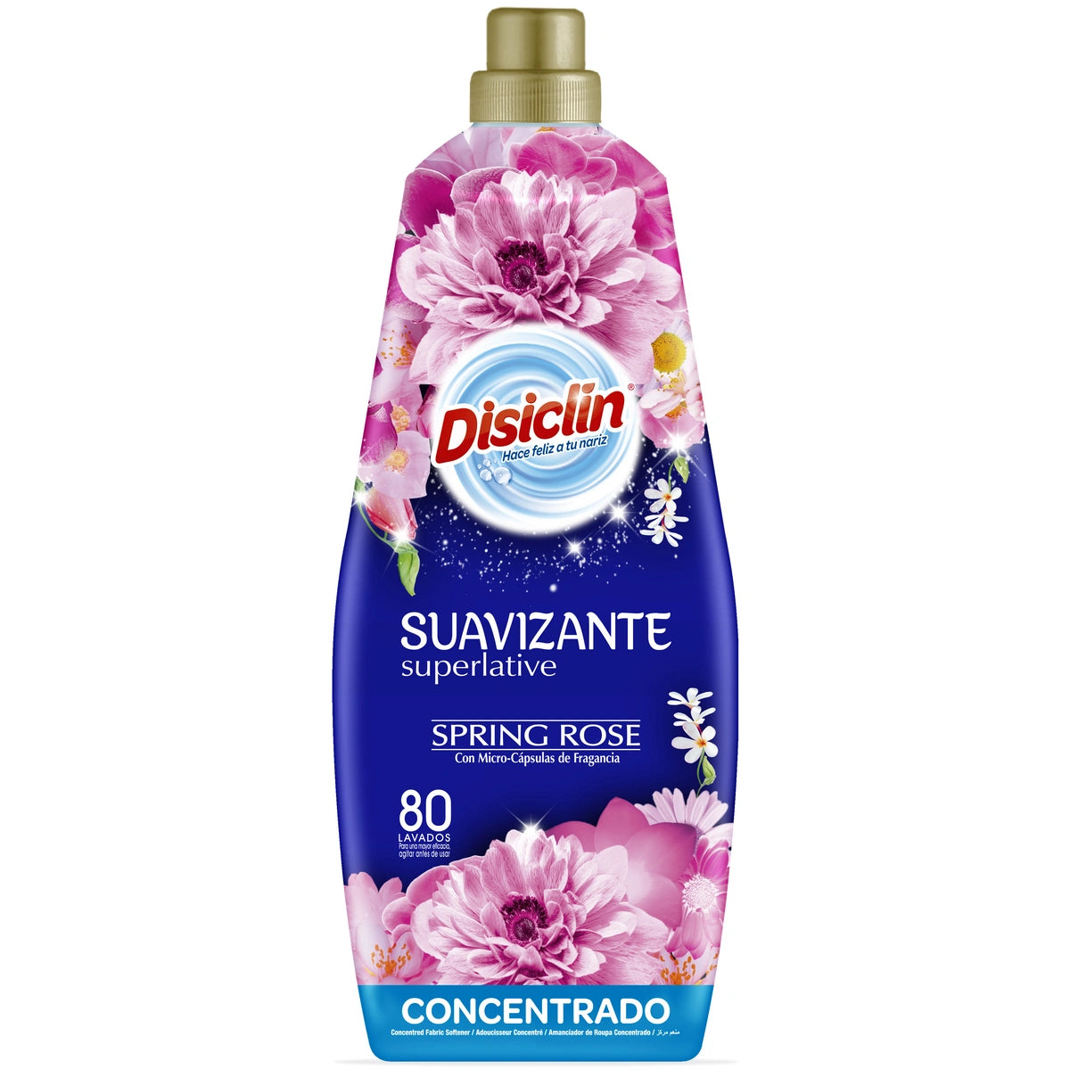 DISICLIN Skystis audiniams - 80 skalbimų Pavasario Rožė 1440 ml