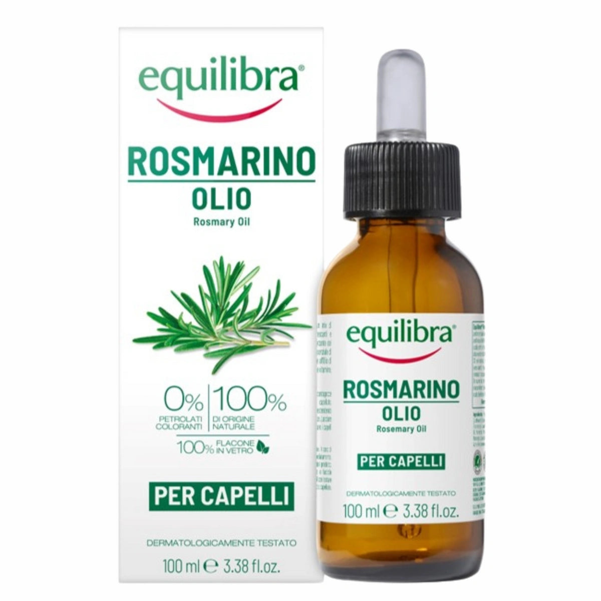 EQUILIBRA Rozmarino Rozmarinų aliejus galvos odai ir plaukams 100 ml