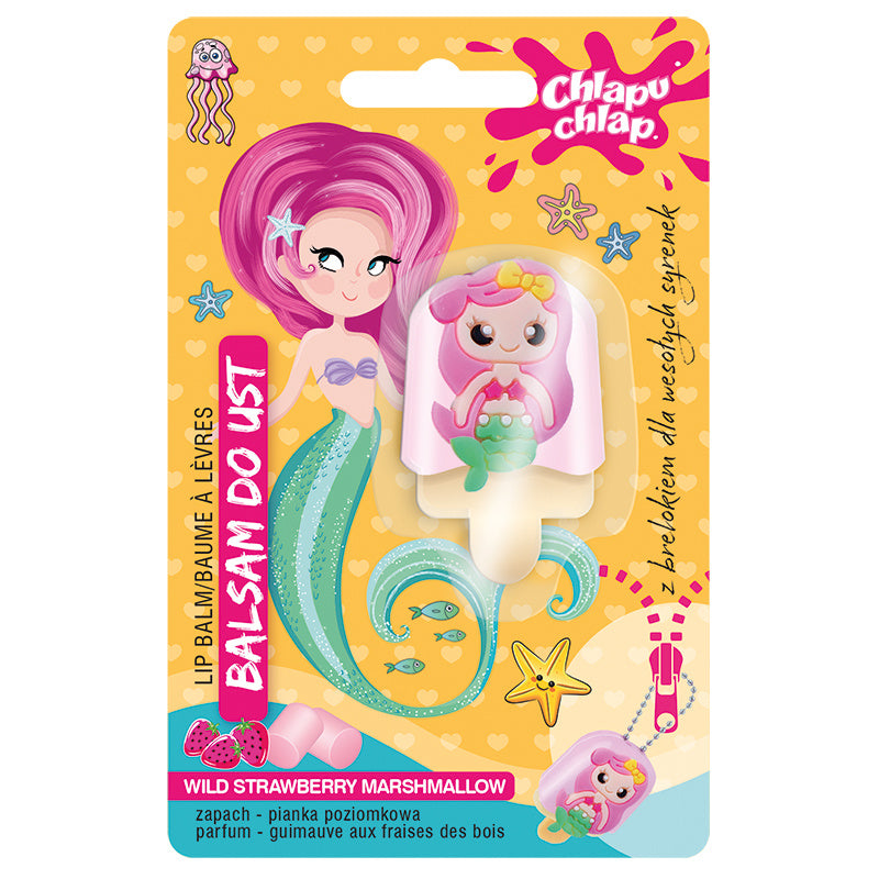 CHLAPU CHLAP Lūpų blizgis Syrenka - braškių putėsiai 1vnt