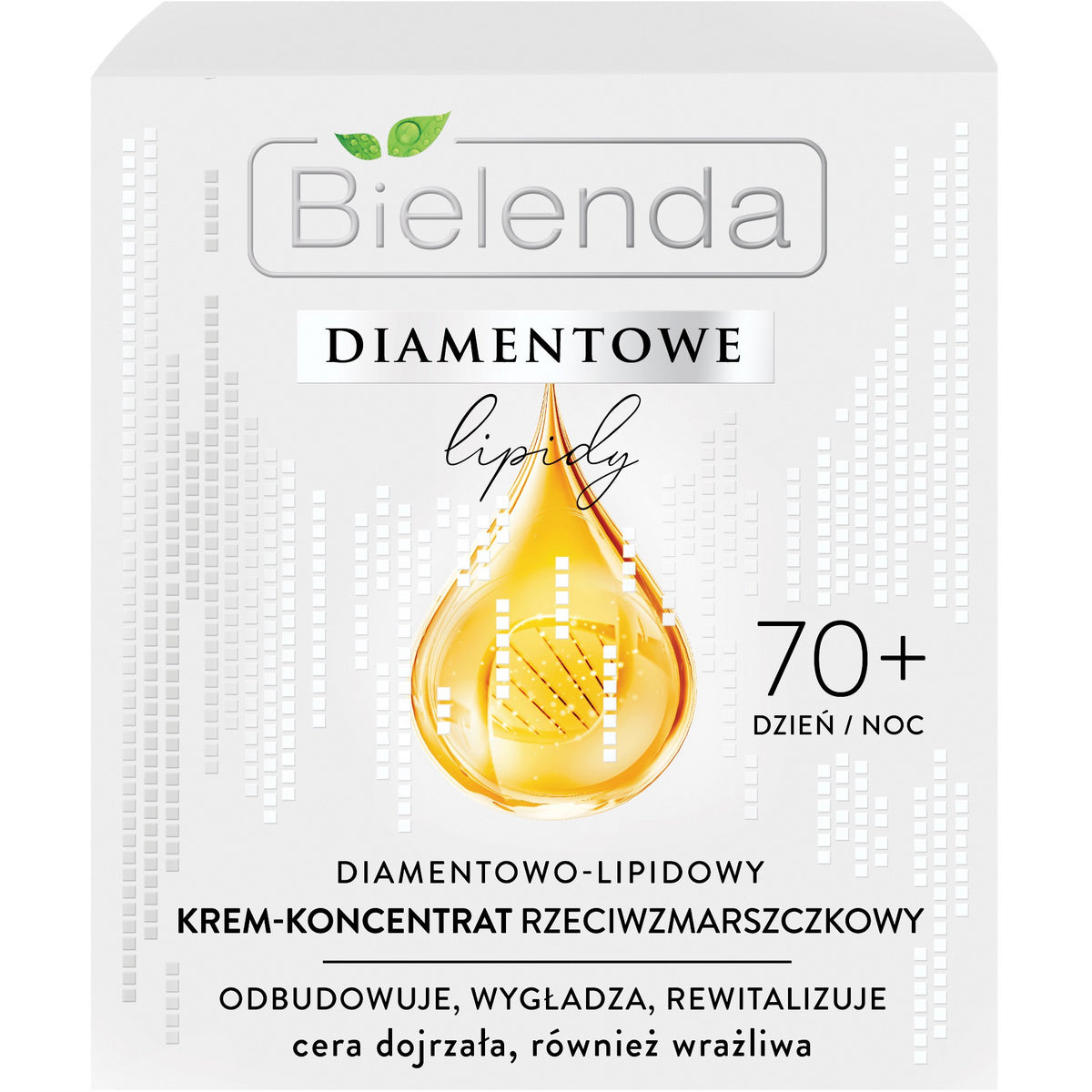 BIELENDA DIAMANTINIAI LIPIDAI 70+ Diamentinis-Lipidinis Kremas - koncentratas nuo raukšlių dienai ir nakčiai 50ml