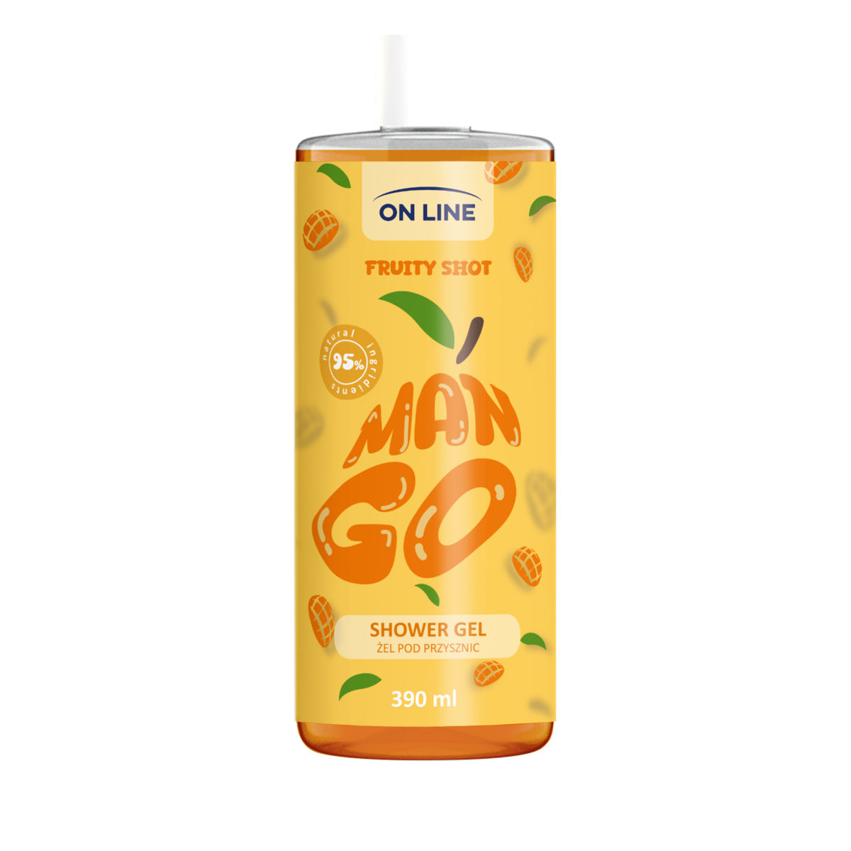 ON LINE Fruity Shot Gelis po dušu Mango 390 ml