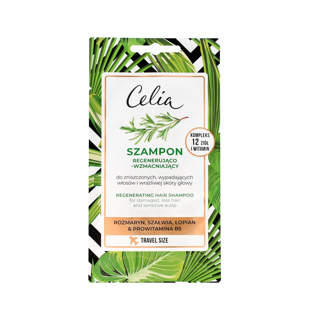 Celia Regeneruojantis - stiprinantis šampūnas 10ml - maišelis