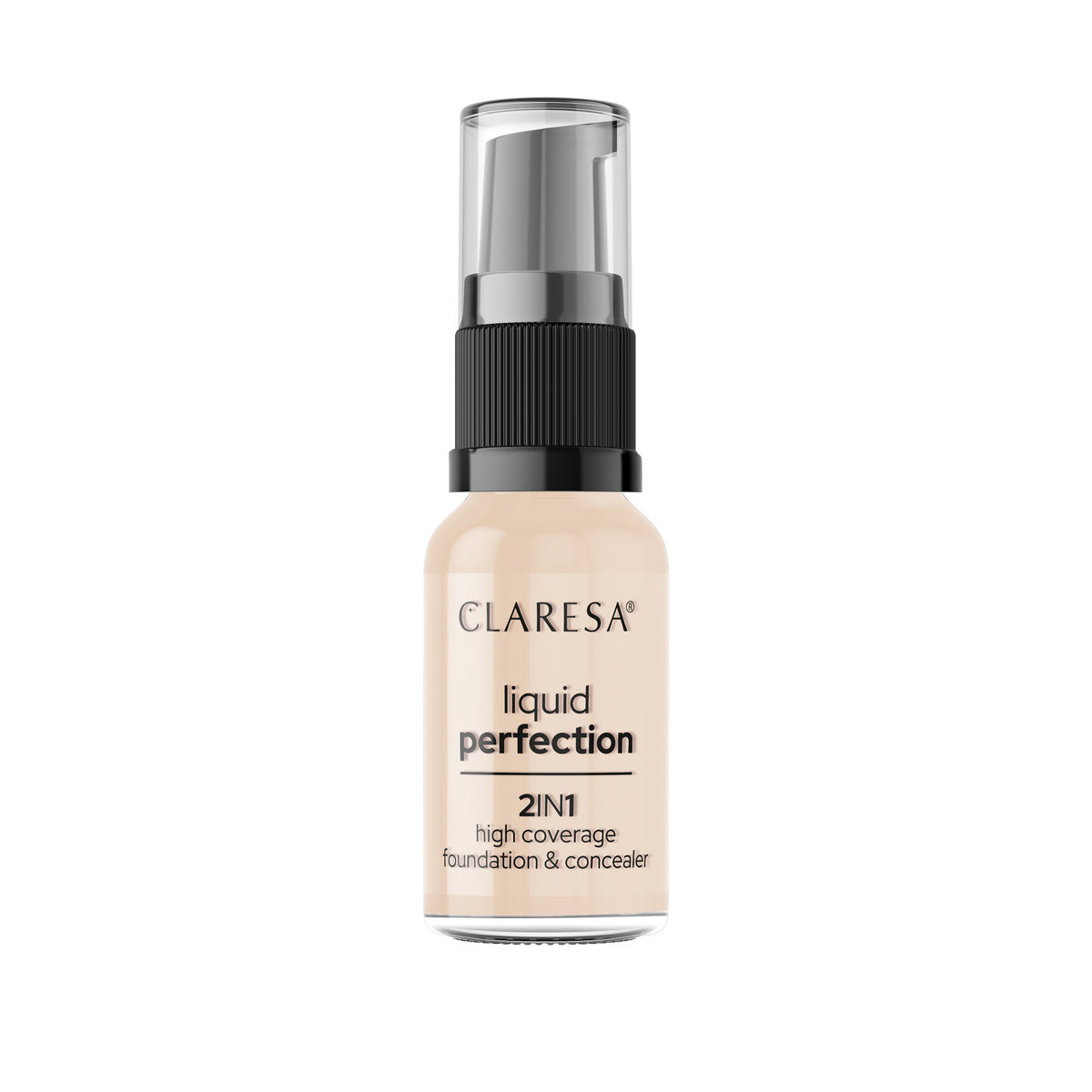 CLARESA Liquid Perfection Korektorius ir maskuojamoji priemonė 2w1 101,5 Vanilla 18 g