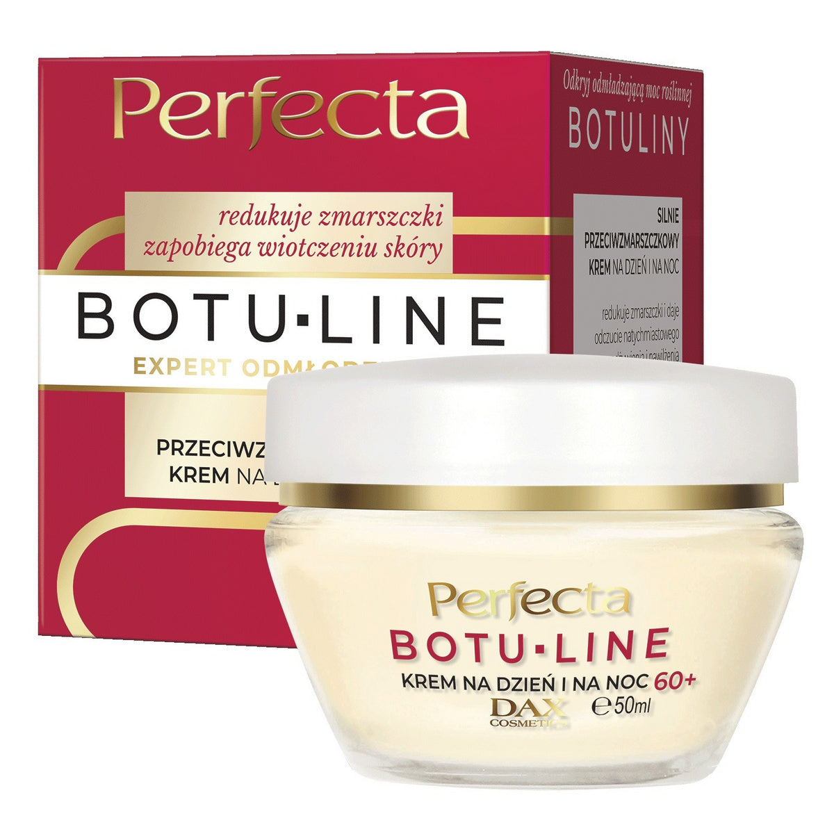 PERFECTA Botu-Line 60+ Priešraukšlinis kremas dienai ir naktiai 50 ml