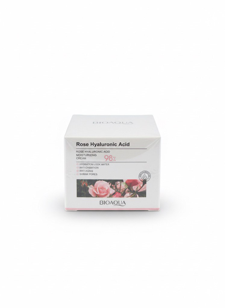 Bioaqua Rose Hyaluronic Acid drėkinamasis kremas