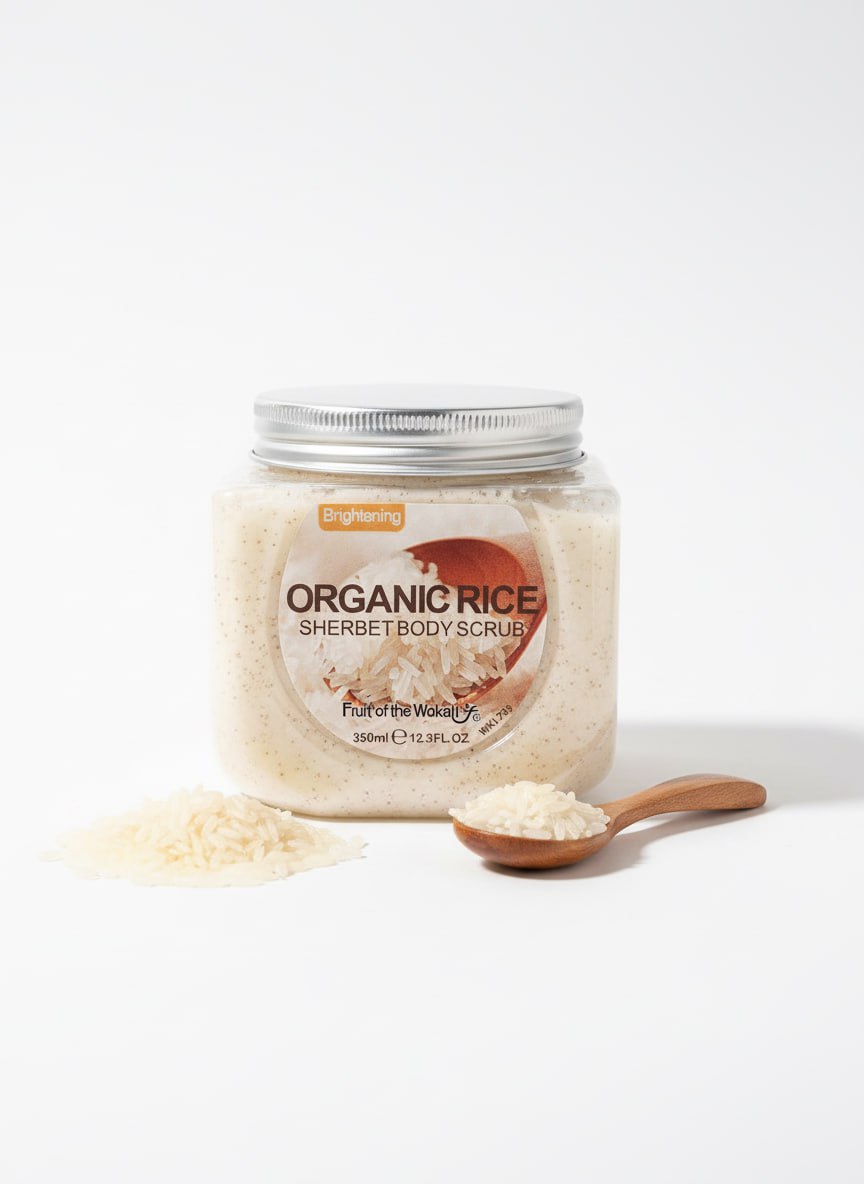 Organic Rice Sherbet Body Scrub – Kūno šveitiklis su ekologiškais ryžiais