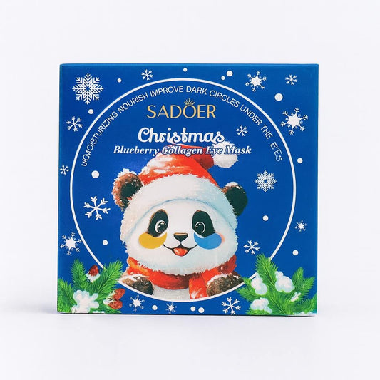 SADOER „Christmas“ Blueberry Collagen Eye Mask – paakių geliniai padeliai