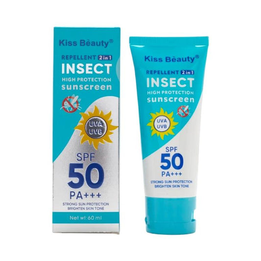 Kiss Beauty 2 in 1 apsauga nuo saulės SPF50 ir apsauga nuo vabzdžių