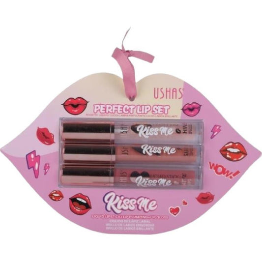 USHAS lūpų blizgių rinkinys Kiss me