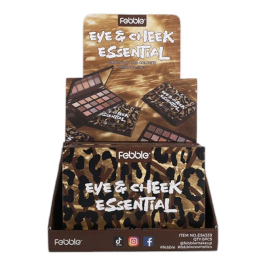 Febble Eye & Cheek Essential akių šešėlių ir skruostų paletė 18 spalvų