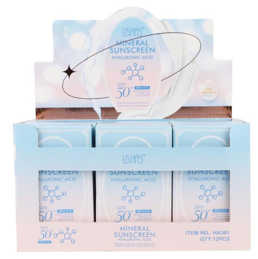 USHAS apsauga nuo saulės SPF50 su hialuronu