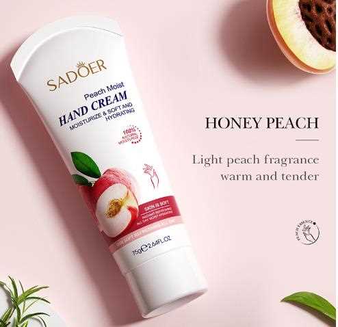 SADOER rankų kremas Peach
