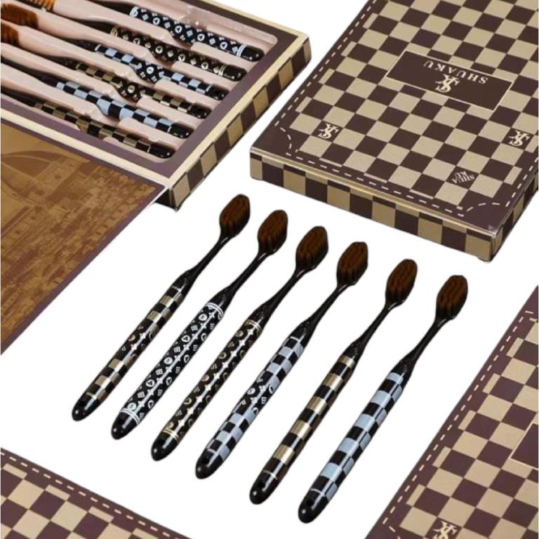 SHUAKUO dantų šepetėlių rinkinys 6 vnt.