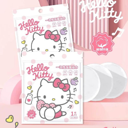 Hello Kitty vienkartinis rankšluostis 70 x 140 cm