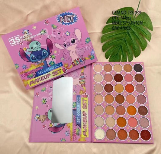 STITCH waterproof akių šešėlių paletė 35 spalvos
