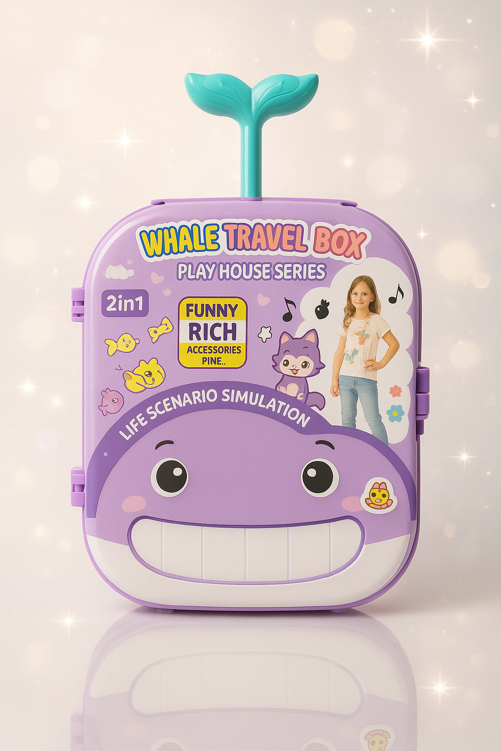 Vaikiškas kelioninis krepšys "Banginis"