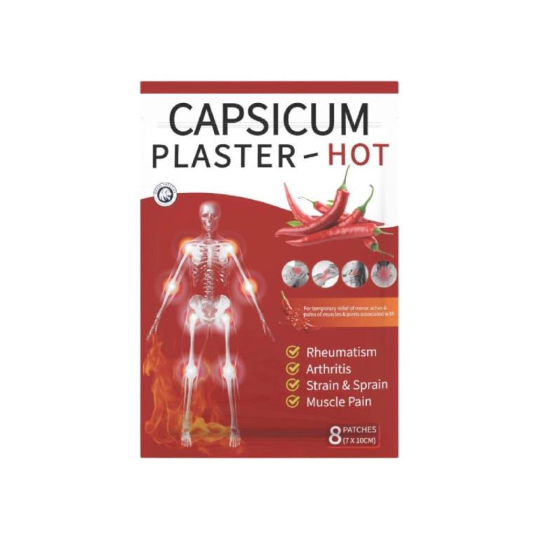 Capsicum Plaster – HOT – šildantis pleistras su kapsaicinu