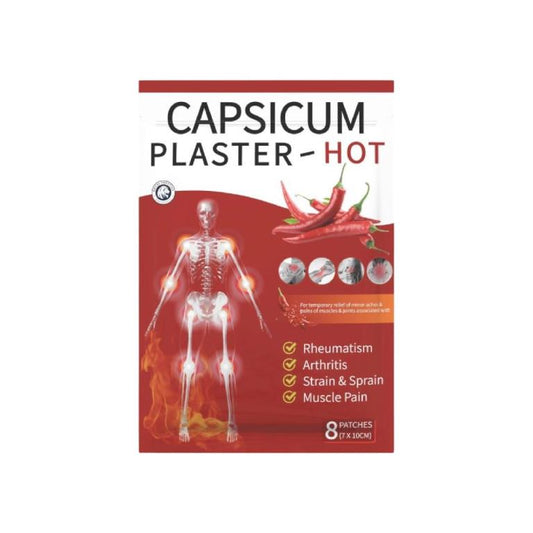 Capsicum Plaster – HOT – šildantis pleistras su kapsaicinu