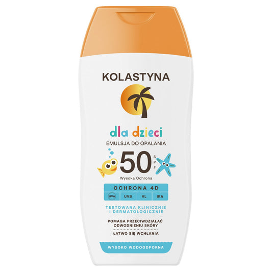 KOLASTYNA Emulsija saulės vonioms vaikams SPF50 150ml
