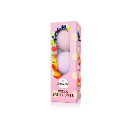 DELIA COSMETICS DAIRY FUN Putojančios vonios bombos - Braškė-Višnja-Brokolis 3 x 100 g